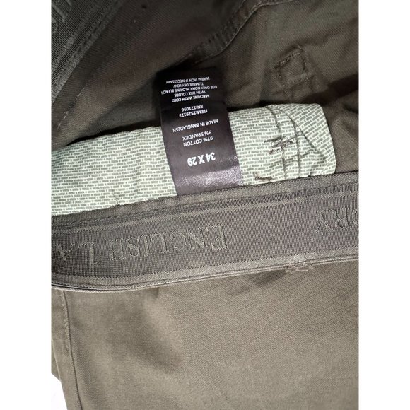 English Laundry NWT Sz 38X29 Olive Green The Oaklum 5 Pocket Slim Straight Pants - Picture 16 of 16